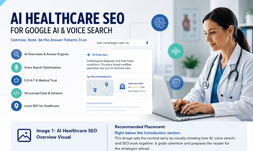 AI Healthcare SEO Guide for Google AI and Voice Search